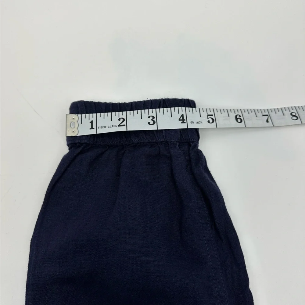 Nicole Miller Linen Navy Utility Joggers Pants XS - Picture 11 of 12